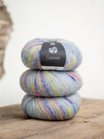 004 Mint/geel/oranje/lichtblauw