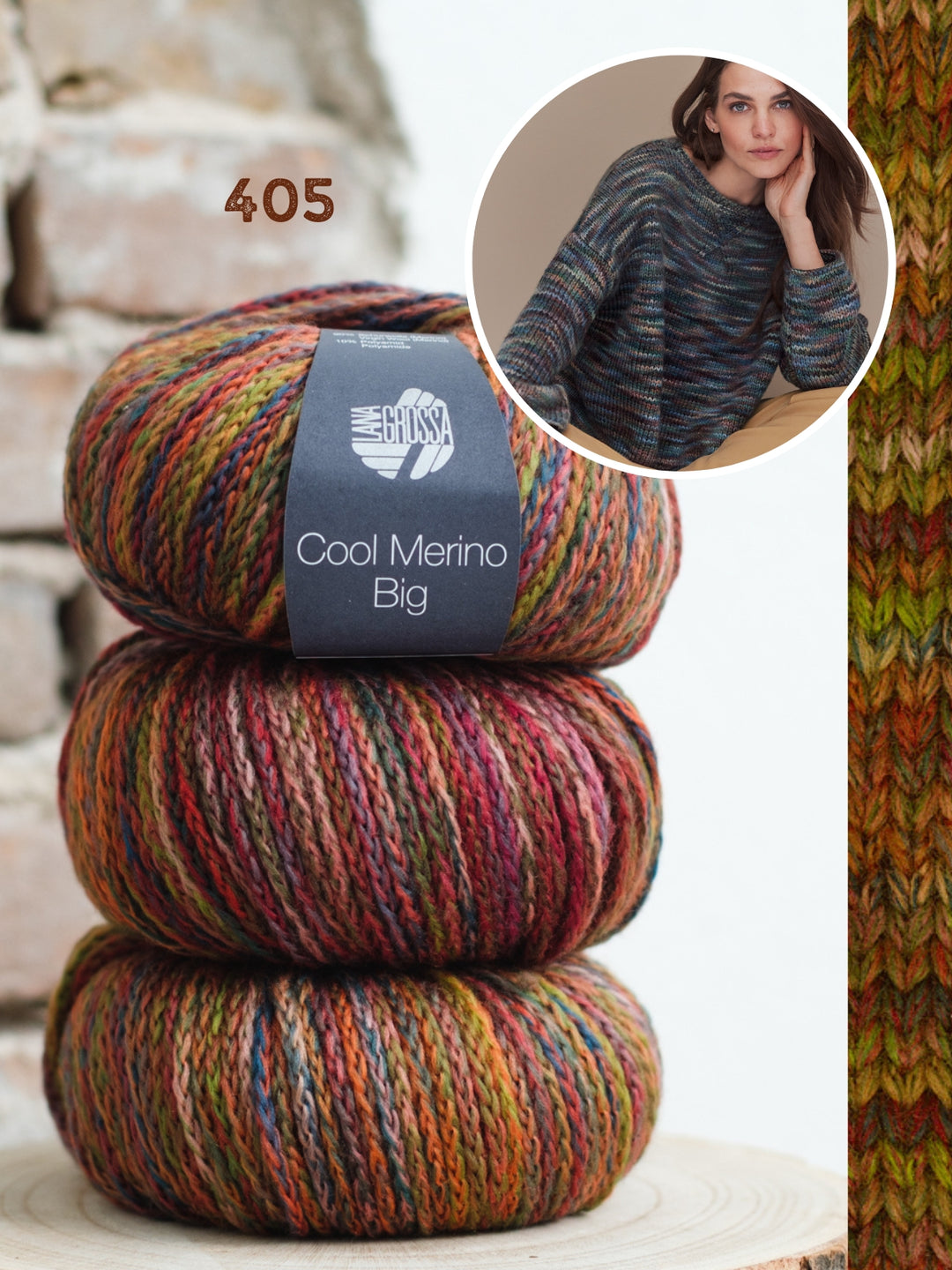 Breipakket Cool Merino Big Color trui